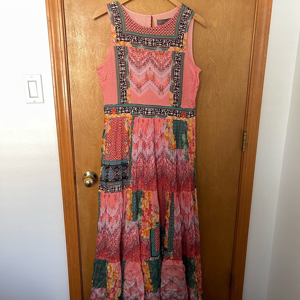 Bohemian Patchwork Maxi Dress